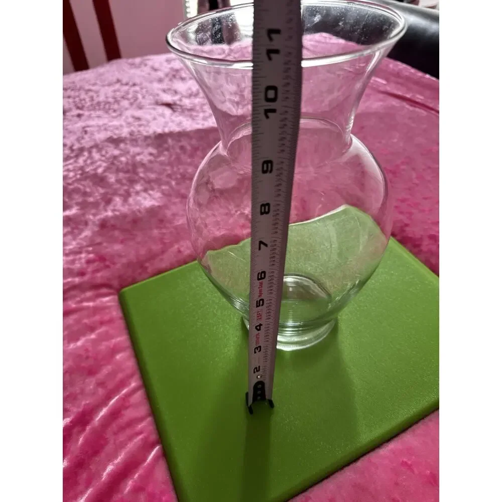 Glass Vase Clear Classic Home Decor Floral Arrangements